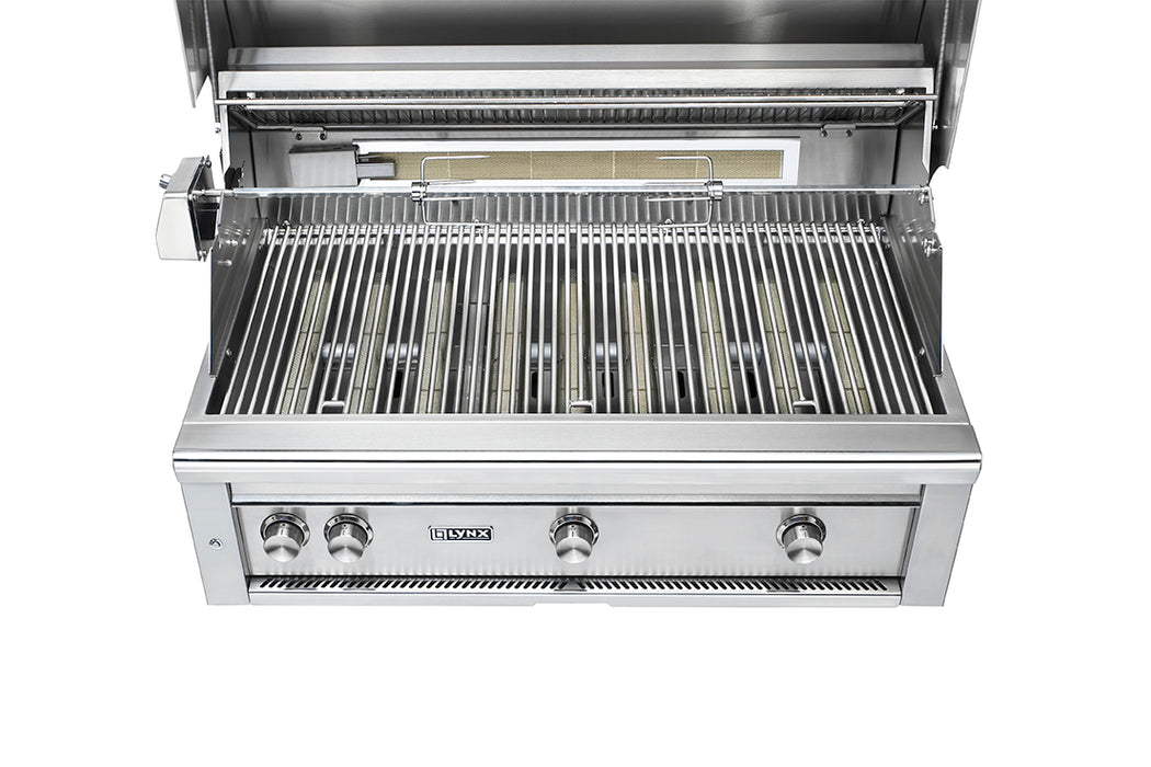 Lynx Professional 42-Inch Built-In Propane Gas Grill With One Infrared Trident Burner And Rotisserie - L42TR -LP