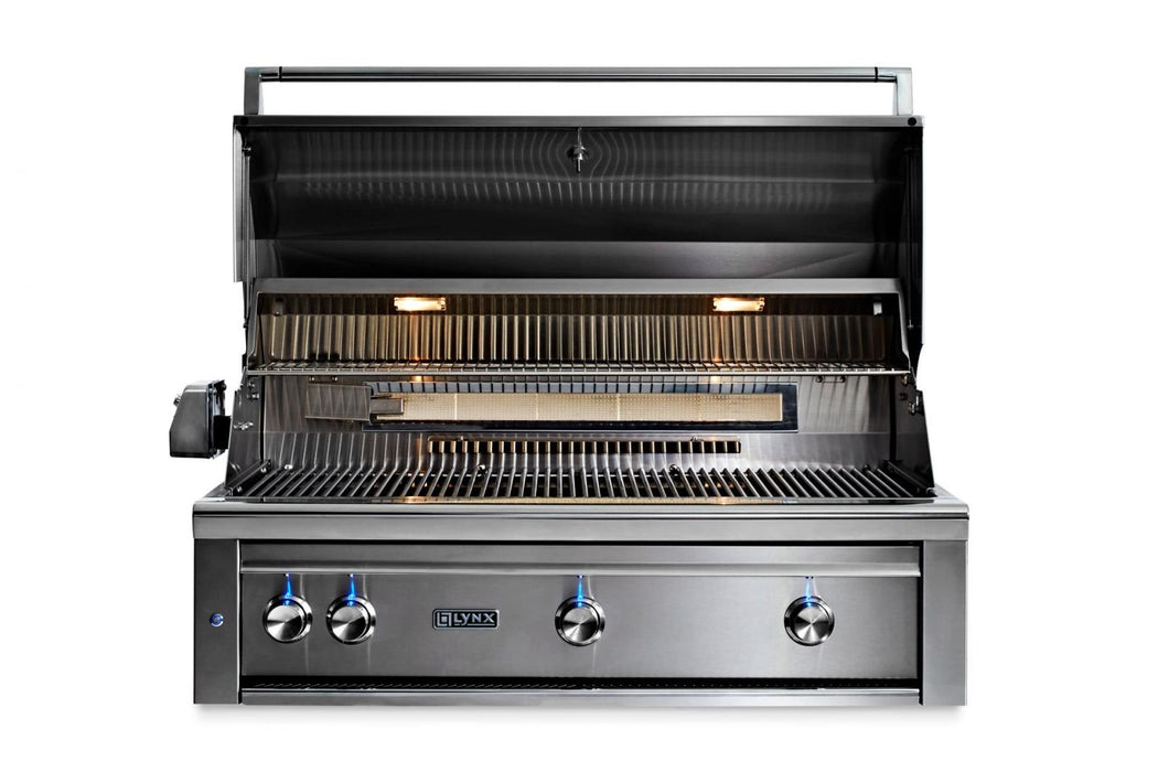 Lynx Professional 42-Inch Built-In Propane Gas Grill With One Infrared Trident Burner And Rotisserie - L42TR -LP