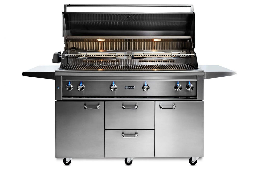 Lynx Professional 54-Inch Gas Grill With One Infrared Trident Burner And Rotisserie