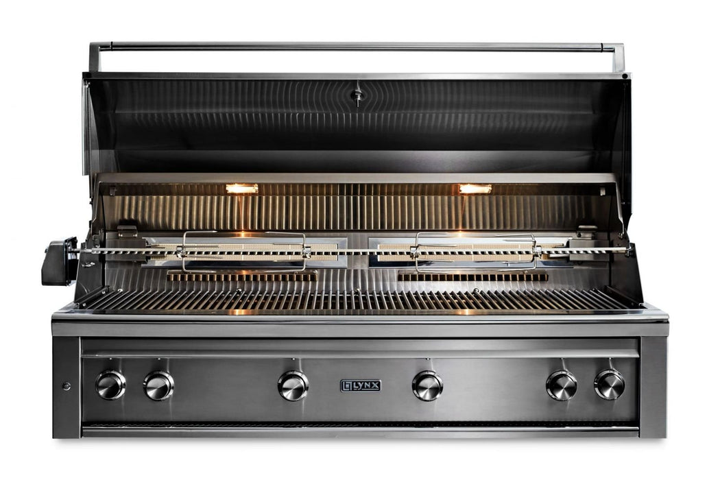 Lynx Professional 54 Inch Built-In Propane Grill w/ One Infrared Trident Burner & Rotisserie in Sierra