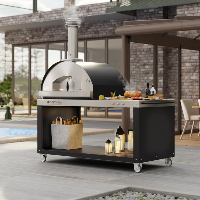 Fontana Mangiafuoco Wood Fired Pizza Oven - Table top Plus Desck