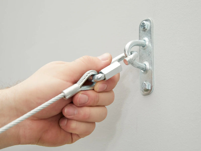 Steel Shelves 4' x 8' and 2' x 8' · Heavy-Gauge Steel · 600 lbs Weight Capacity · Wall-Mounted