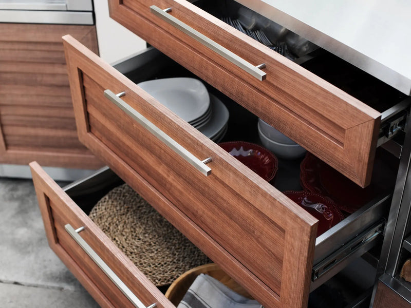 Classic Series 5PC Modular Outdoor Kitchen · 304 Stainless Steel · Louvered Door