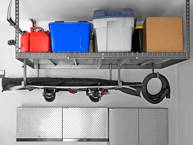 Overhead Rack Es Overhead Rack 4' x 8' Adjustable · Heavy-Gauge Steel · 600 lbs Capacit ...