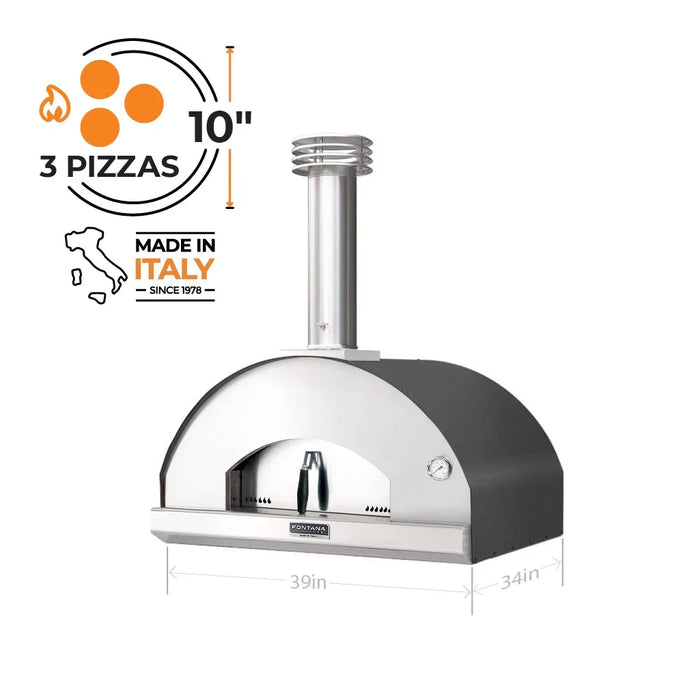 Fontana Mangiafuoco Wood Fired Pizza Oven - Table top Plus Desck