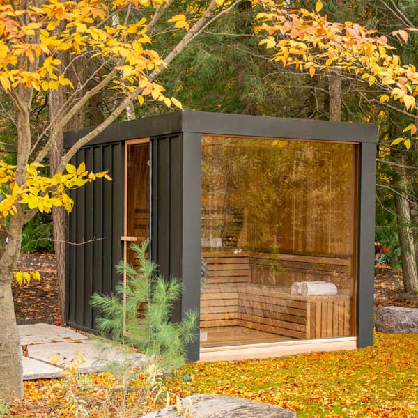 Outdoor Neptune Sauna - 7 Person - Clear Red Cedar