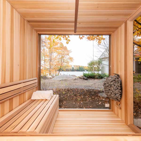 Outdoor Neptune Sauna - 7 Person - Clear Red Cedar