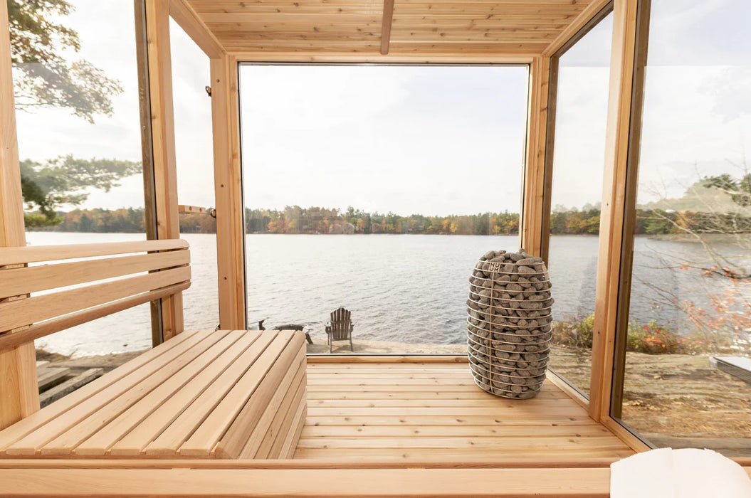 Outdoor Orion Sauna - 7 Person - Clear Red Cedar
