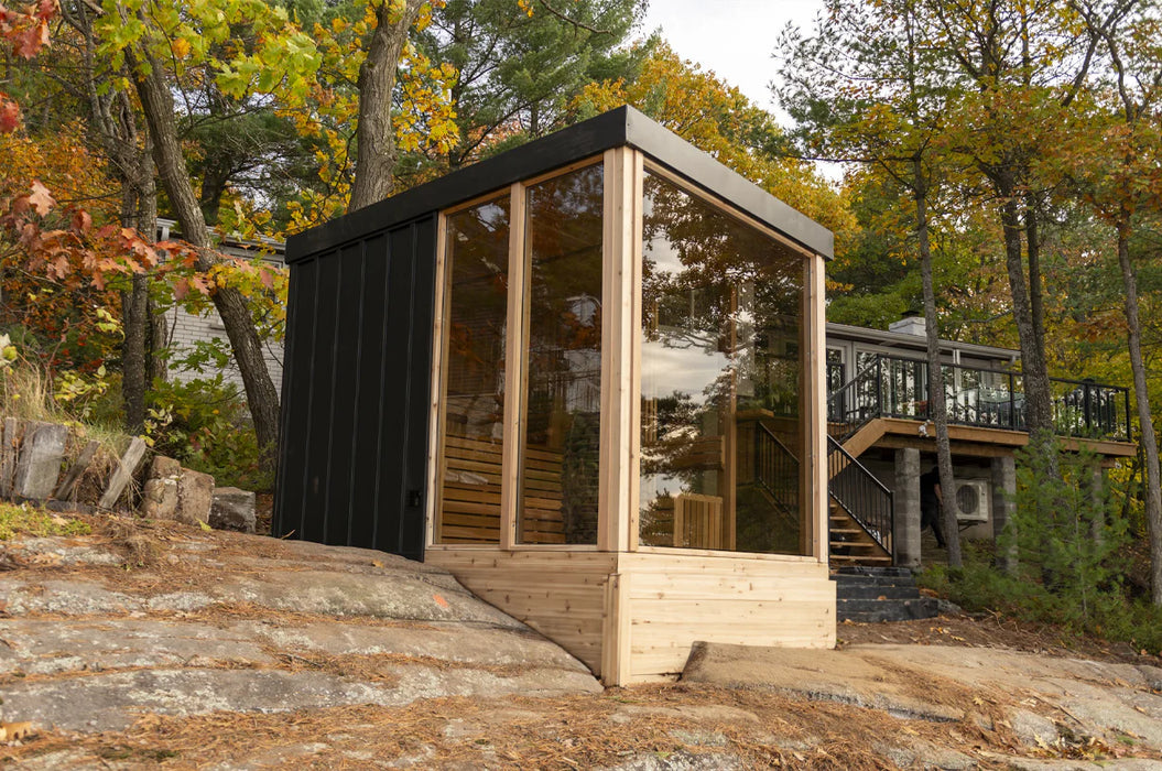 Outdoor Orion Sauna - 7 Person - Clear Red Cedar