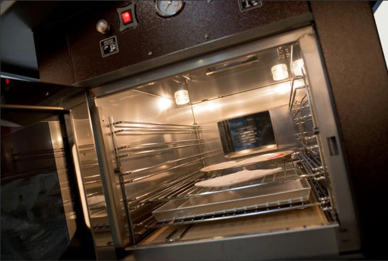 Rossofuoco GARDEN Outdoor wood-fired oven with separate combustion - brown/stainless steel