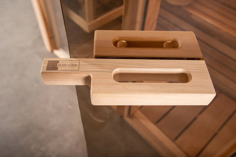 Indoor 552 Pure Cube Sauna - 3 Person - Knotty Red Cedar