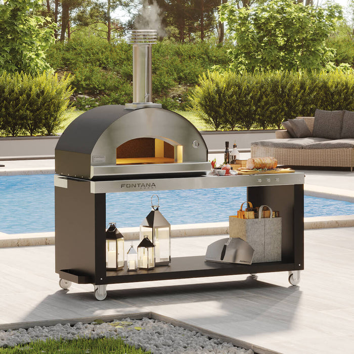 Fontana Mangiafuoco Wood Fired Pizza Oven - Table top Plus Desck