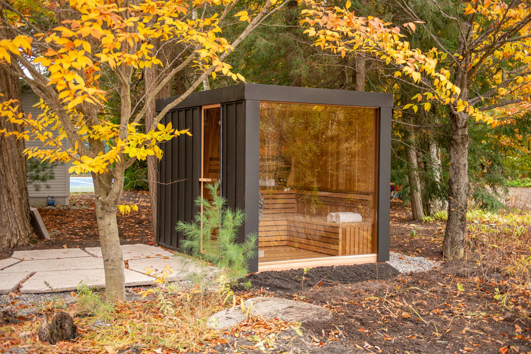 Outdoor Neptune Sauna - 7 Person - Clear Red Cedar