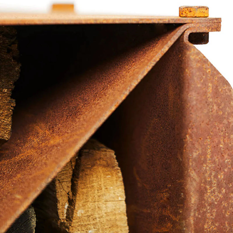 CorTen Steel Wood Storage BloX 2mm | RB73