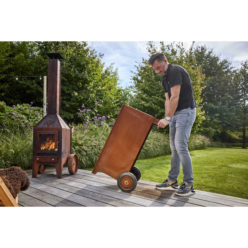 Wood Storage Ker 2mm CorTen Steel  | RB73