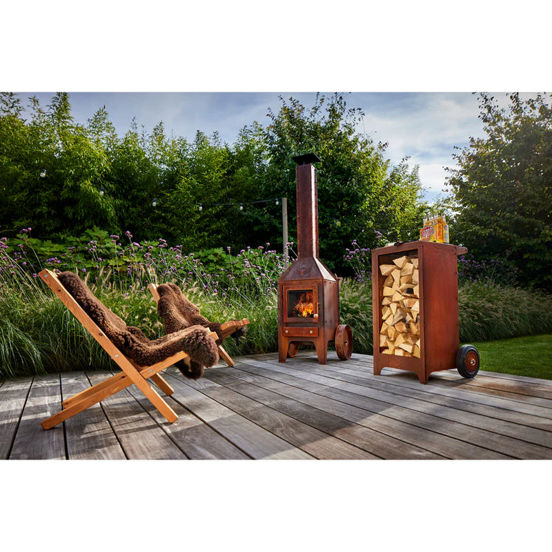 Wood Storage Ker 2mm CorTen Steel  | RB73