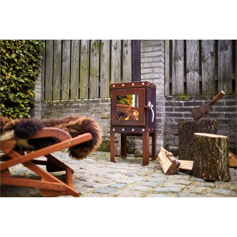 Piqua Compact CorTen Steel Wood Stove | RB73