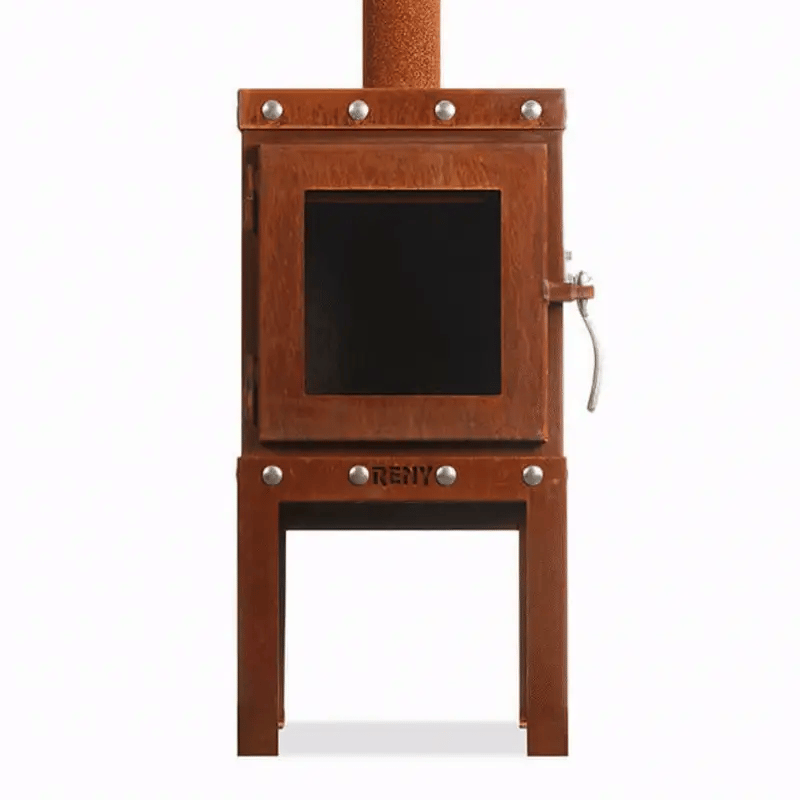 Piqua Compact CorTen Steel Wood Stove | RB73