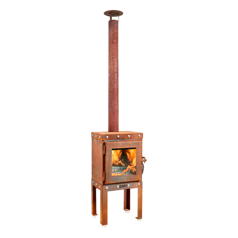 Piqua Compact CorTen Steel Wood Stove | RB73