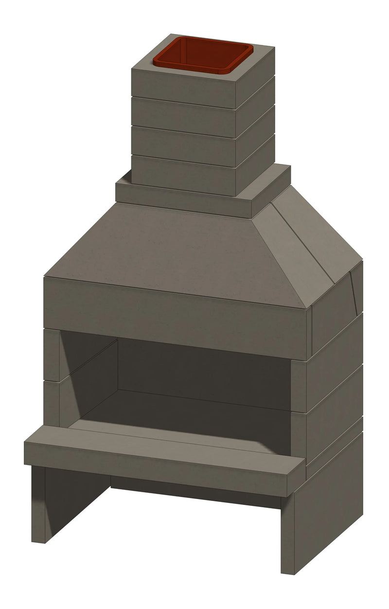 Stone Age Manufacturing 48" Standard Fireplace Kit