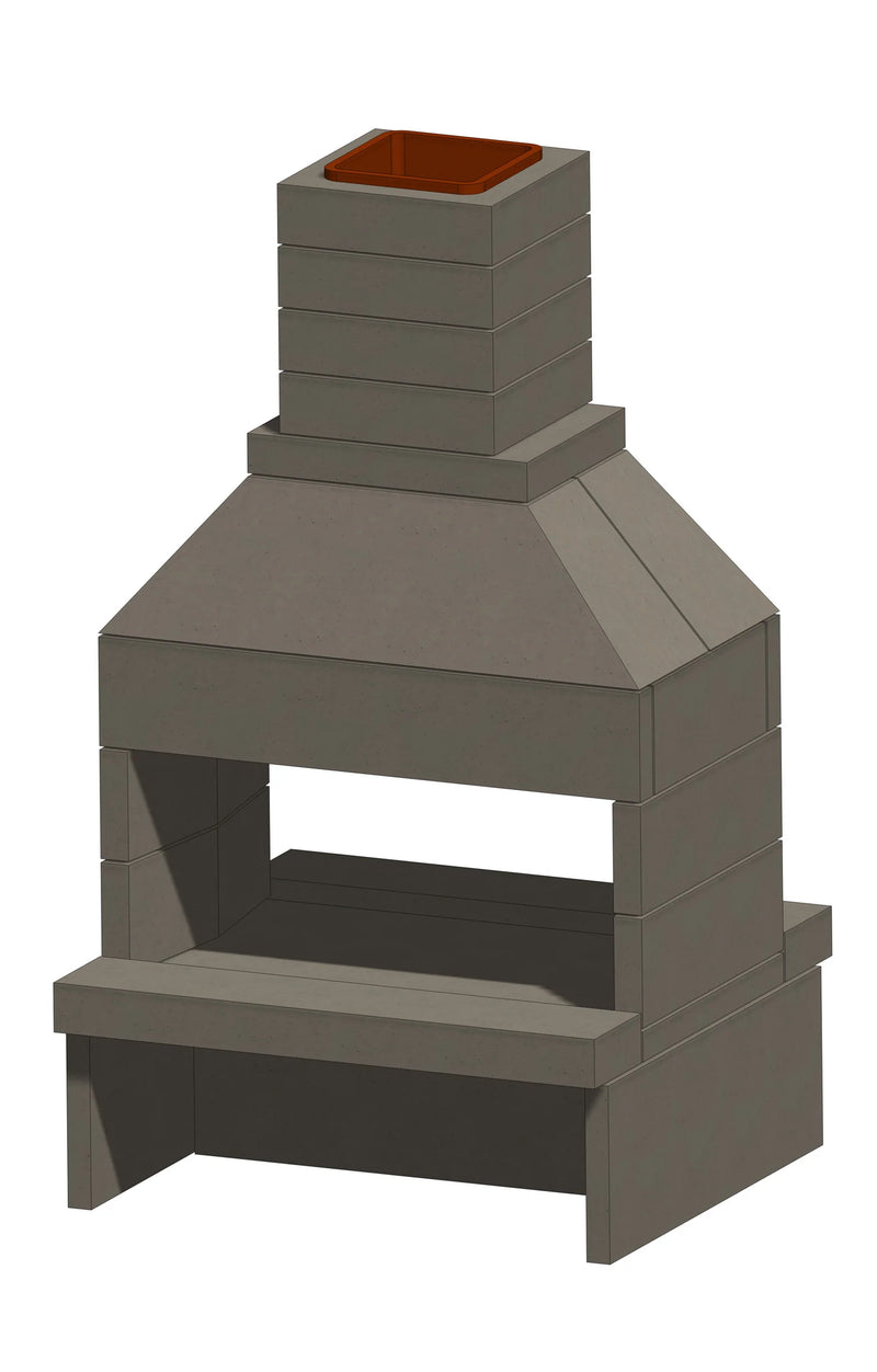 Stone Age Manufacturing 48" Standard Fireplace Kit