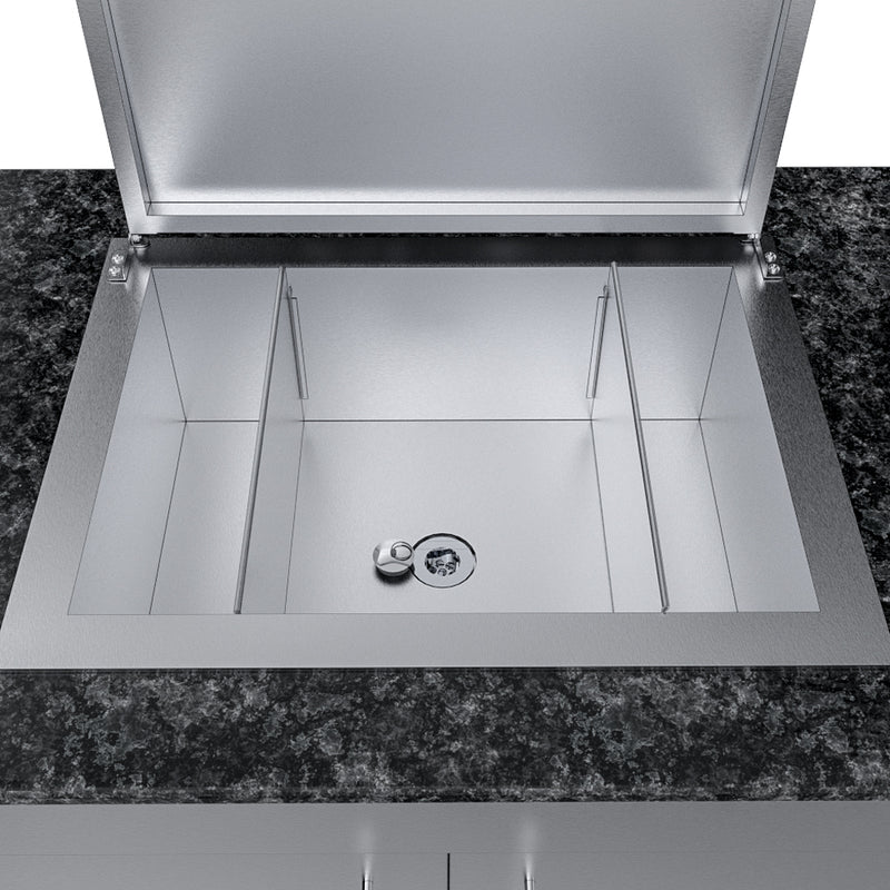 THE ALAMO 10 Foot Outdoor Cabinet Island Package with Hybrid Grill – SCPALAMO10