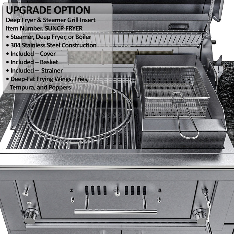 THE ALAMO 10 Foot Outdoor Cabinet Island Package with Hybrid Grill – SCPALAMO10