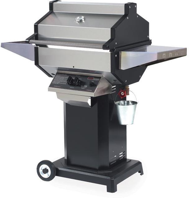 Phoenix SDBOCP 53 Inch Freestanding Liquid Propane Grill with 2 Standard Burners, 400 sq. inch Grilling Surface Size, Side Table, Stainless Steel Side Shelves in Stainless Steel