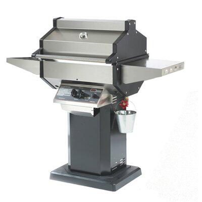 Phoenix SDBOPP Phoenix Series 53 Inch Post Mount Liquid Propane Grill with 2 Standard Burners, 400 sq. inch Grilling Surface Size, Side Table, Stainless Steel Side Shelves in Stainless Steel