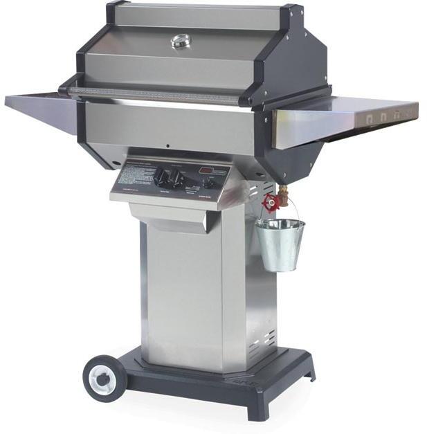 Phoenix SDSSOCP 53 Inch Freestanding Liquid Propane Grill with 2 Standard Burners, 400 sq. inch Grilling Surface Size, Side Table, Stainless Steel Side Shelves in Stainless Steel