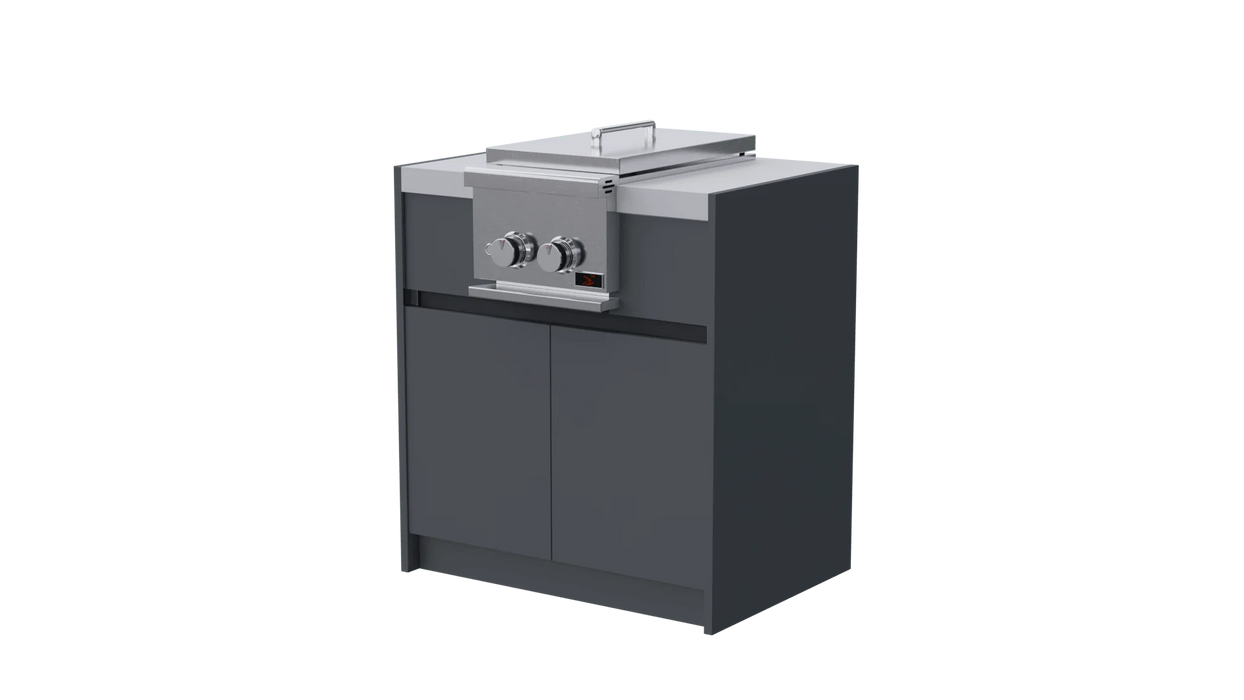 Whistler Outdoor Kitchen Grey Side Burner & Cabinet 32"