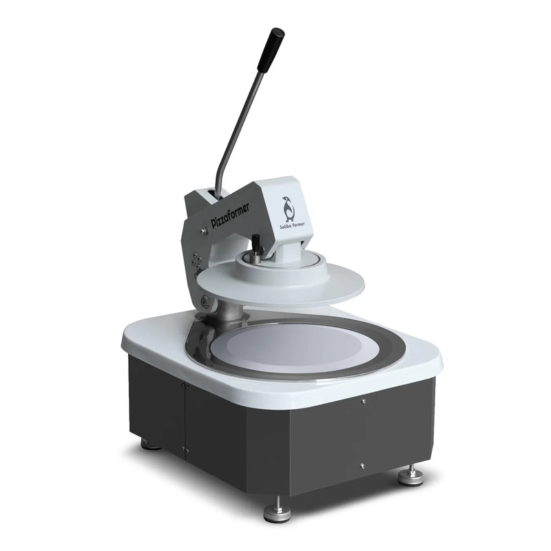 Pizza Press Dough Stretching Machine with Integrated Cooling Workstation