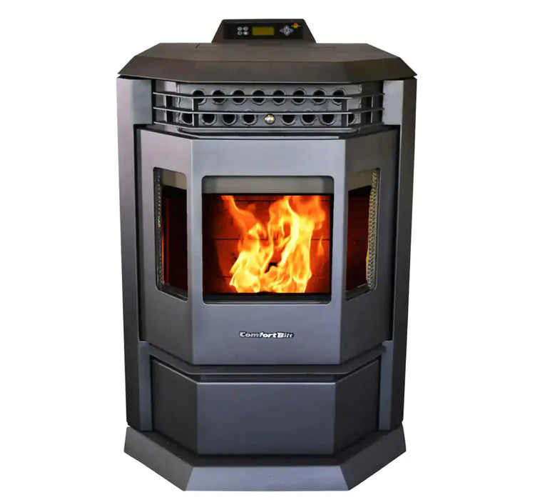 ComfortBilt HP22 2,800 sq. ft. EPA Certified Pellet Stove with Auto Ignition 80 lb - Golden Brown