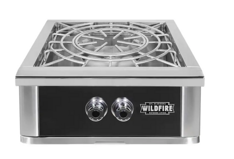 Wildfire Ranch PRO Power Burner, Black 304 Stainless Steel -WF-POWBRN-RH-NG(LP)