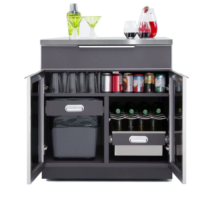 Outdoor Kitchen Aluminum 5 Piece Cabinet Set + Countertop outdoor funiture New Age   