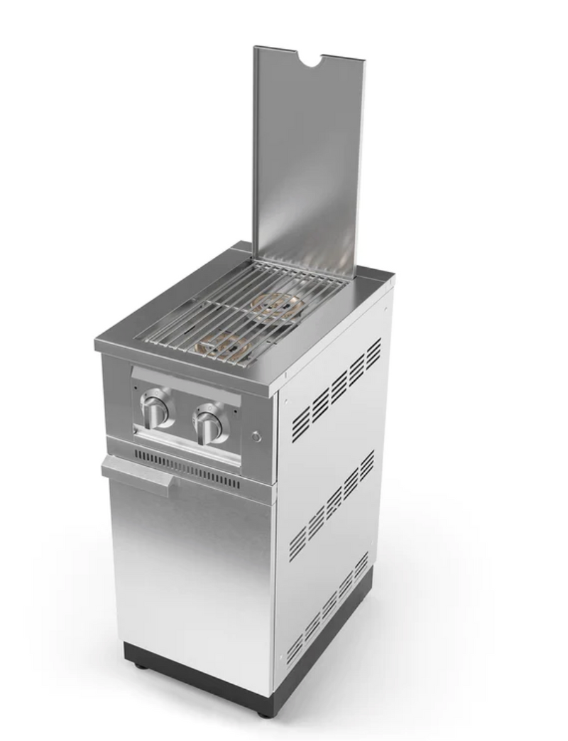 Outdoor Kitchen Stainless Steel Platinum Dual Side Burner BBQ GRILL New Age   