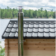 Dundalk Canadian CT Georgian Cabin Sauna | 2-6 People | Wood or Electric Heater  Dundalk Leisurecraft   