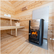Dundalk Canadian CT Georgian Cabin Sauna | 2-6 People | Wood or Electric Heater  Dundalk Leisurecraft   