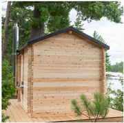 Dundalk Canadian CT Georgian Cabin Sauna | 2-6 People | Wood or Electric Heater  Dundalk Leisurecraft   