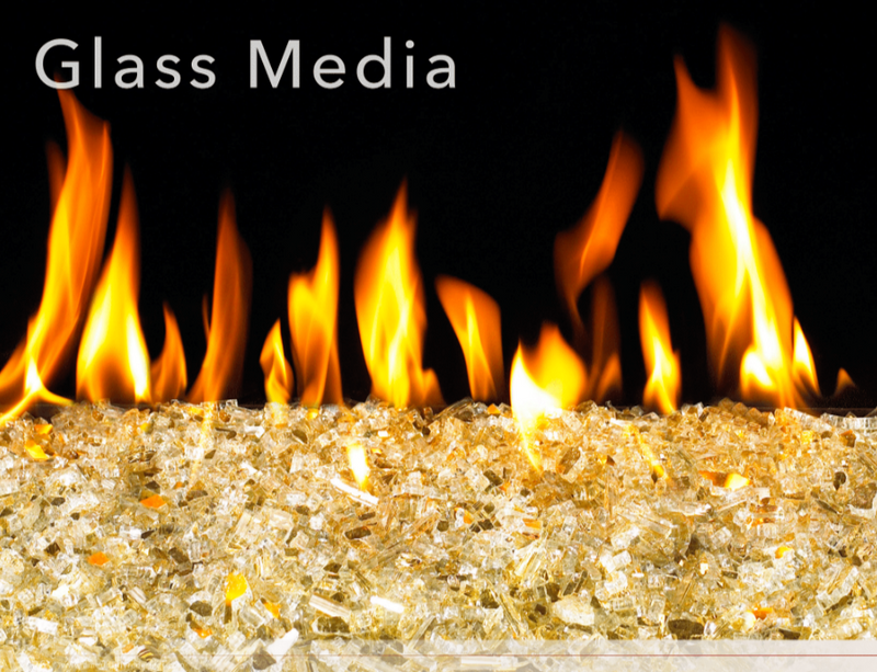 Real Fyre Fire Glass for Contemporary Gas Burners Insert Fireplaces CG Products   