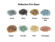 Real Fyre Reflective Fire Glass for Contemporary Gas Burners Insert Fireplaces CG Products   