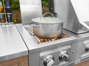 Outdoor Kitchen 10-piece Grove Stainless Steel with Drop-In Stainless Steel Platinum Grill outdoor funiture New Age   