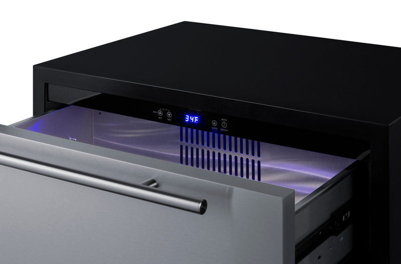 Summit 27" Wide 2-Drawer All-Refrigerator, ADA Compliant