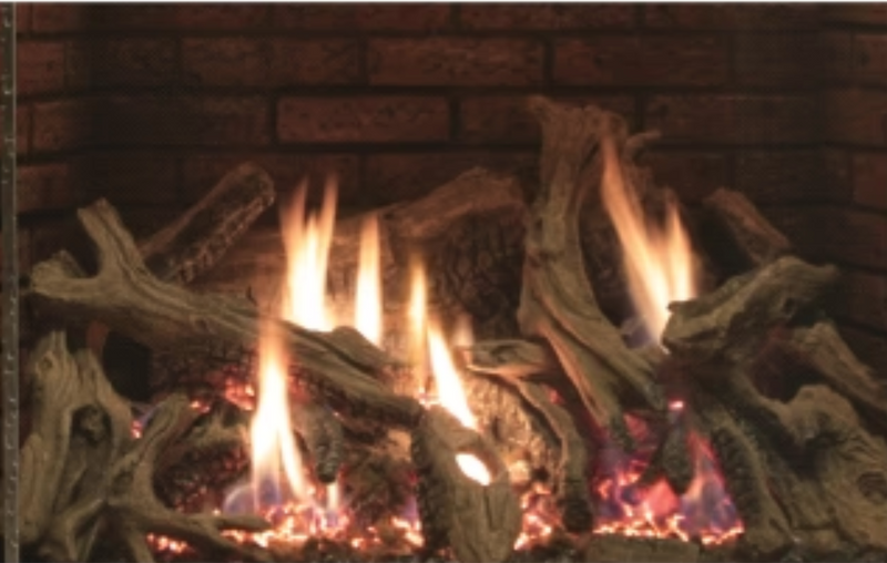 LOGSET 40" DRIFTWOOD CERAMIC FIBER