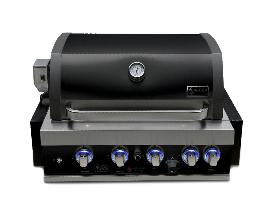 MONT ALPI 32" BLACK STAINLESS STEEL BUILT-IN GRILL (MABi400-BSS)