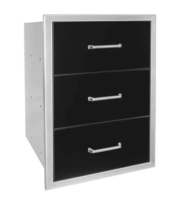 Wildfire 19" x 26" Outdoor Triple Drawer