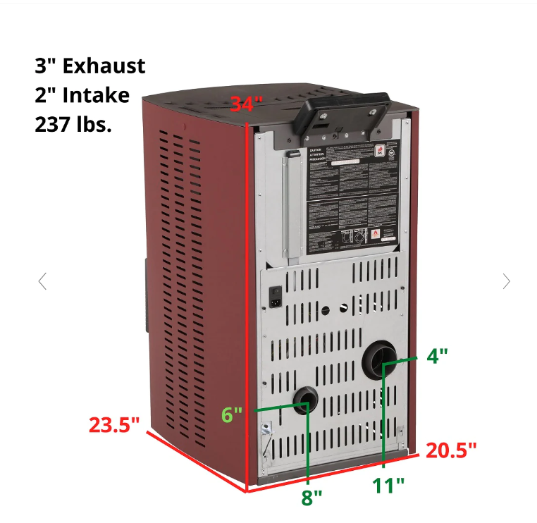 ComfortBilt HP50 2,200 sq. ft. EPA Certified Pellet Stove with Auto Ignition and 47 lb Hopper Arctic White New