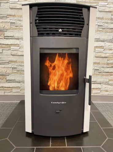 ComfortBilt HP50 2,200 sq. ft. EPA Certified Pellet Stove with Auto Ignition and 47 lb Hopper Arctic White New