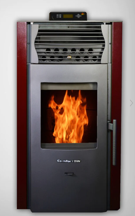 ComfortBilt HP50 2,200 sq. ft. Pellet Stove Auto Ignition 47 lb Hopper Burgundy New