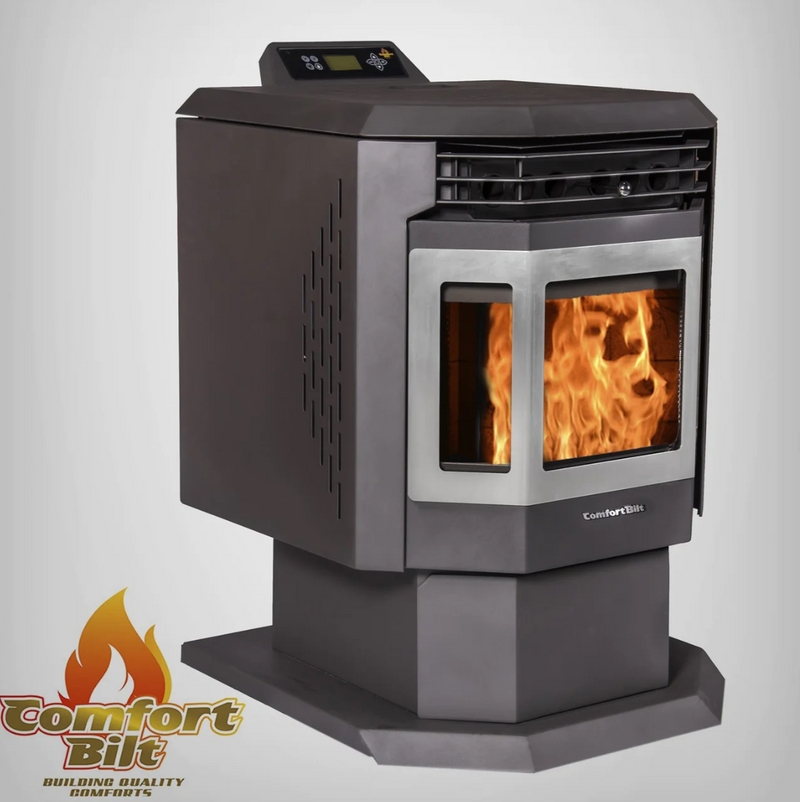 ComfortBilt HP21-SS 2,400 sq. ft. EPA Certified Pellet Stove with Auto Ignition Stainless Steel Trim New